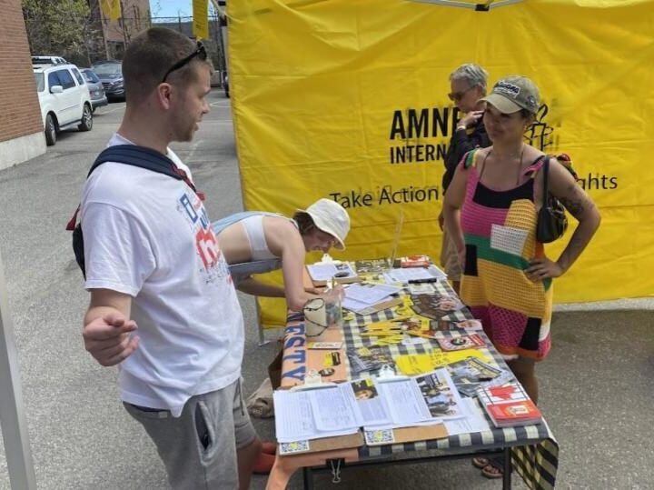 Amnesty Outdoor Booth